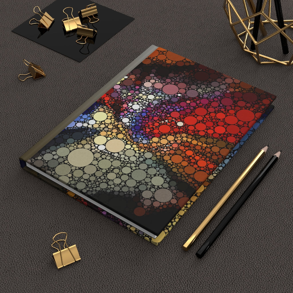 Scenery - Hardback notebook with explosive dot pattern on cover
