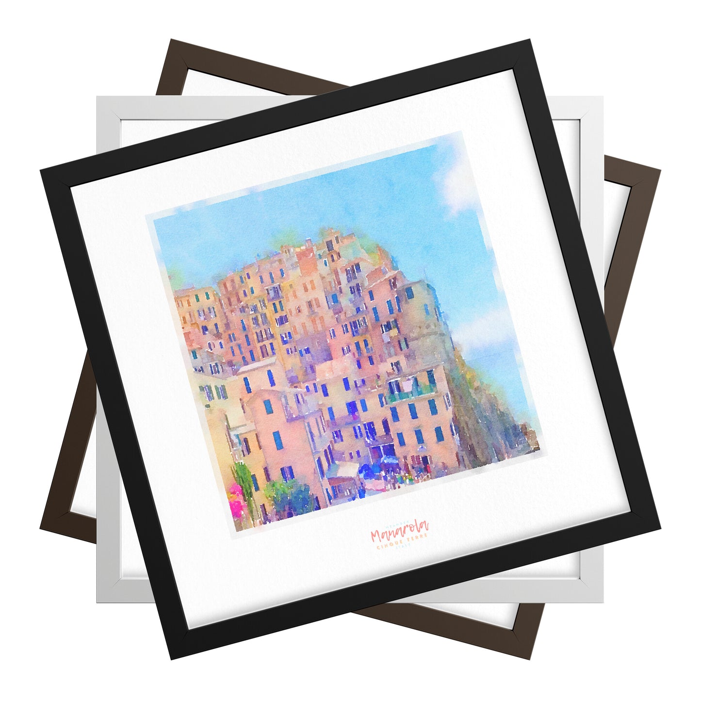 FRAMED PRINT Cinque Terre MANAROLA 15 Italy
