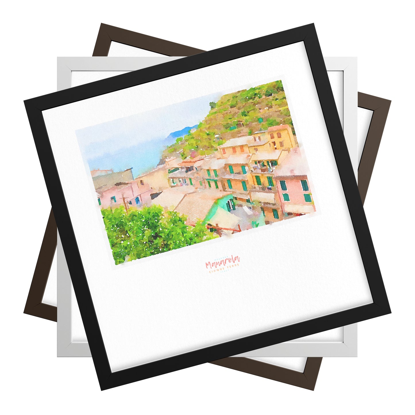 FRAMED PRINT Cinque Terre MANAROLA 19 Italy