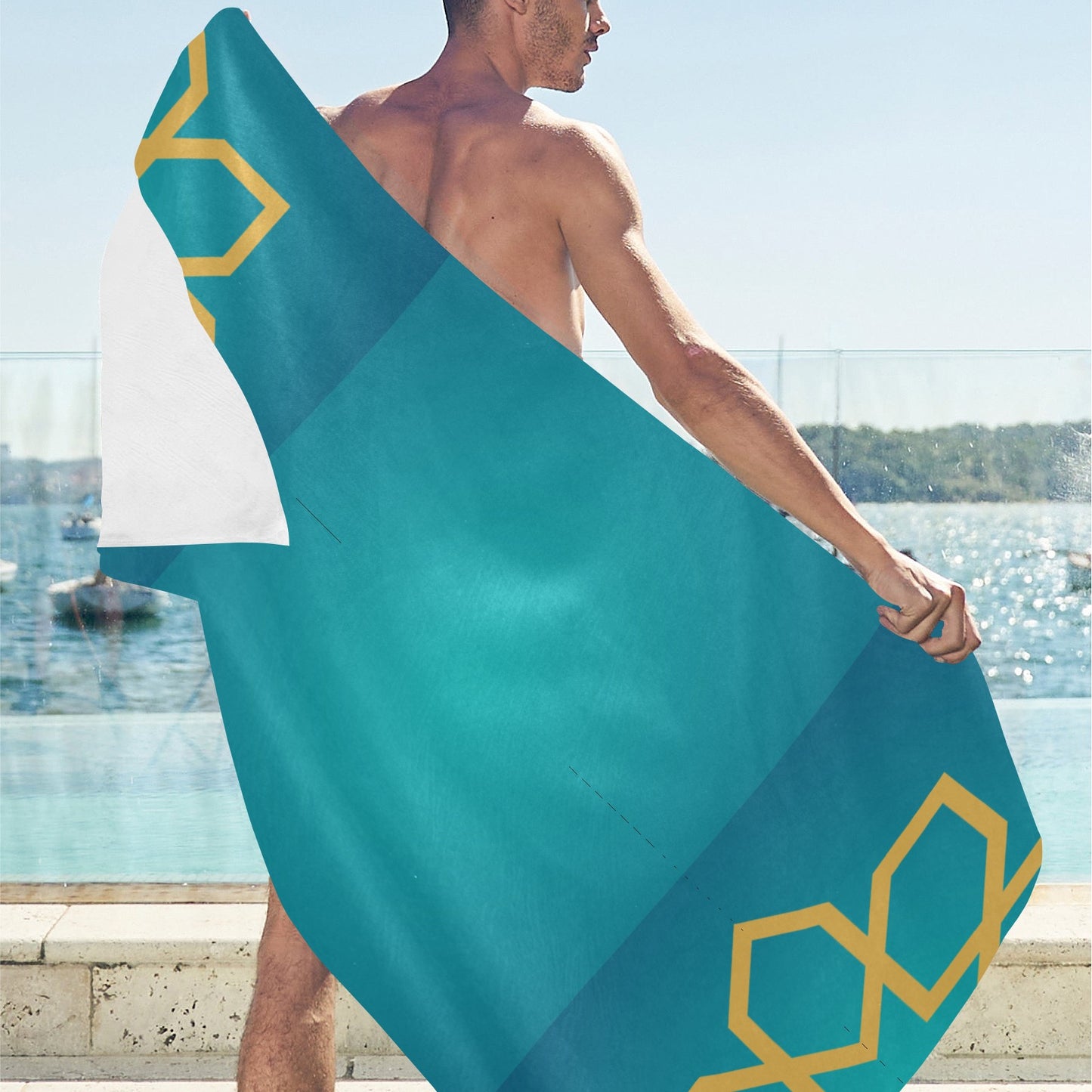 SANDBAR Beach Towel Suede CADIZ Malachite