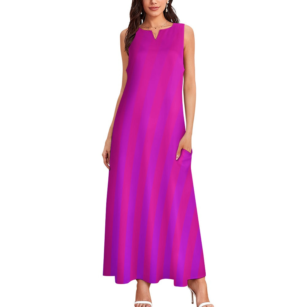 SANDBAR Long dress ROSEY Stripe S-5XL