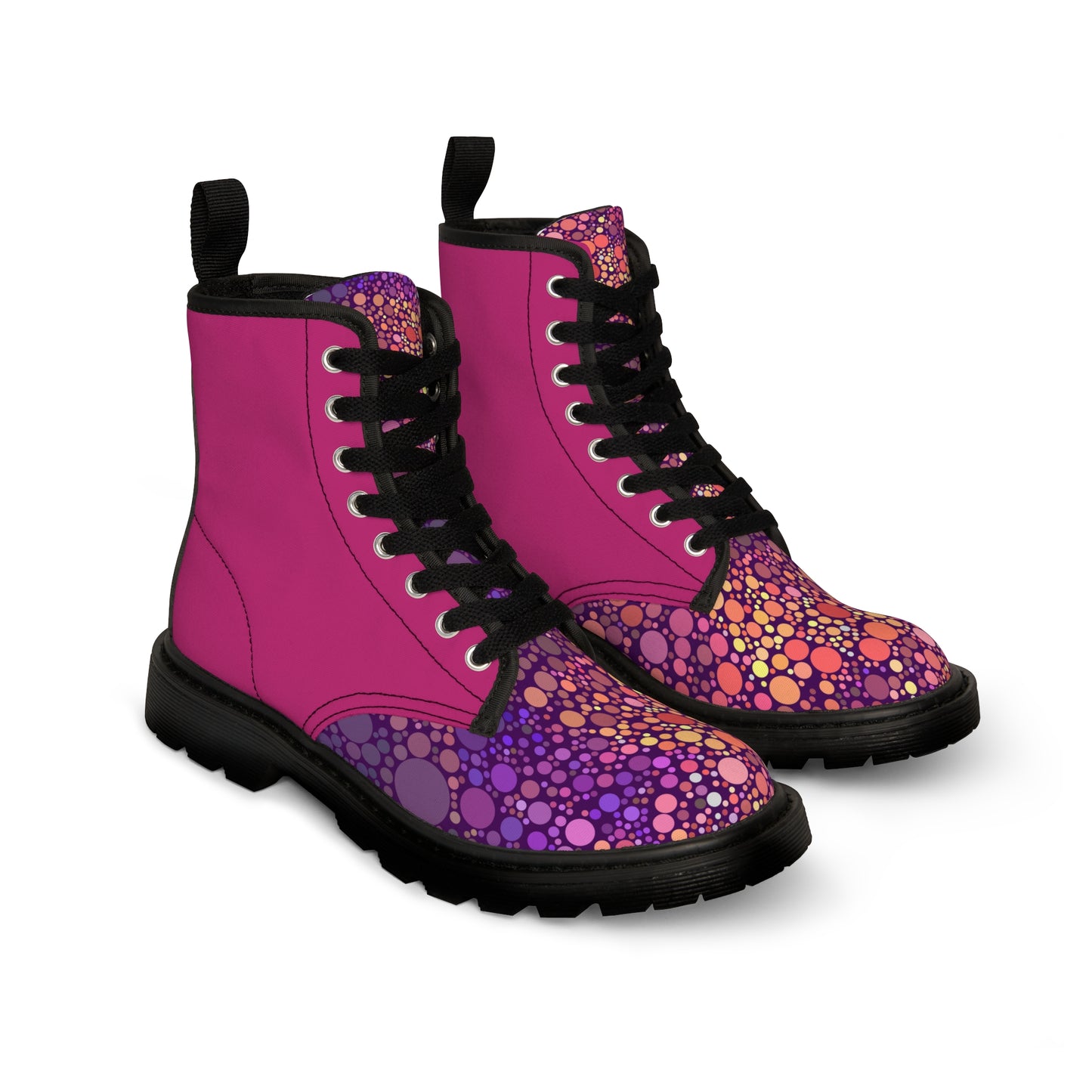 STOMP Boots FUSCHIA SHOCK Magenta Women's Canvas