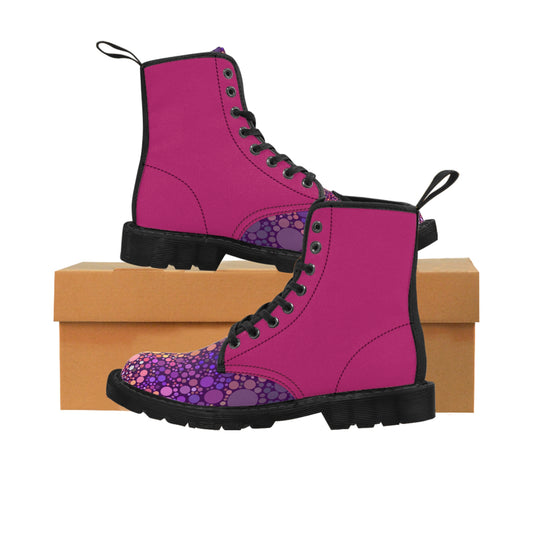 STOMP Boots FUSCHIA SHOCK Magenta Women's Canvas