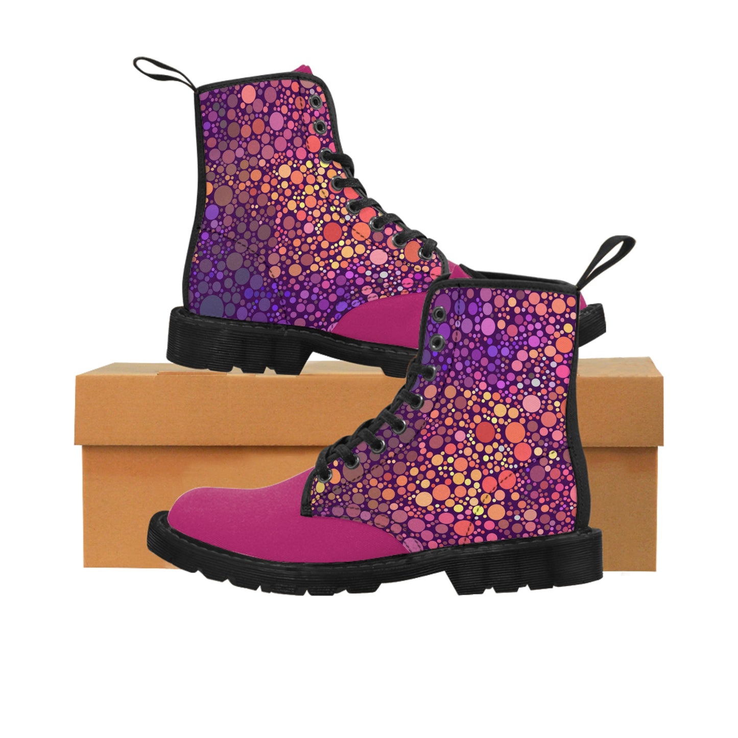 STOMP Boots FUSCHIA SHOCK Magenta Men's Canvas