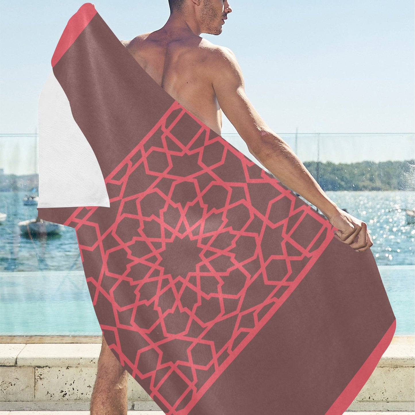 SANDBAR Beach Towel Suede CORDOBA Cacao Vieira Shakeoff