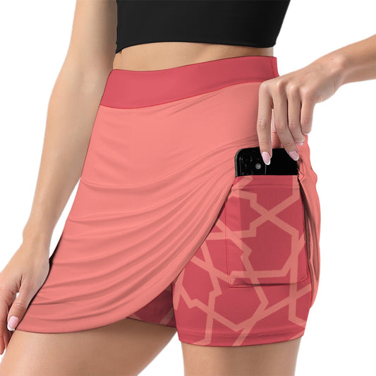 SANDBAR Workout Skorts CORDOBA Coral Vieira solid S-4XL