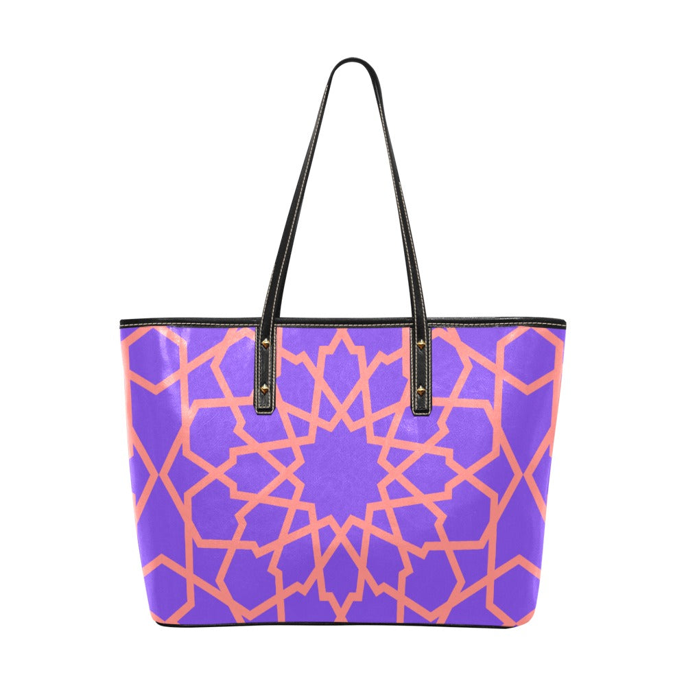 SANDBAR Tote Bag CORDOBA Jacaranda Coral Leatherlook Beachbag