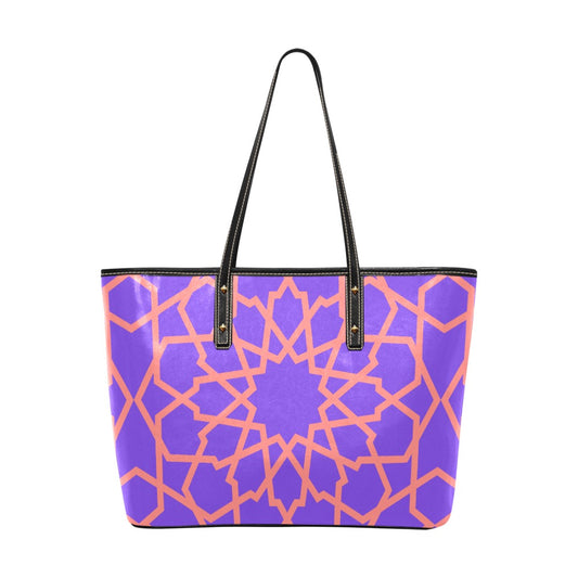 SANDBAR Tote Bag CORDOBA Jacaranda Coral Leatherlook Beachbag