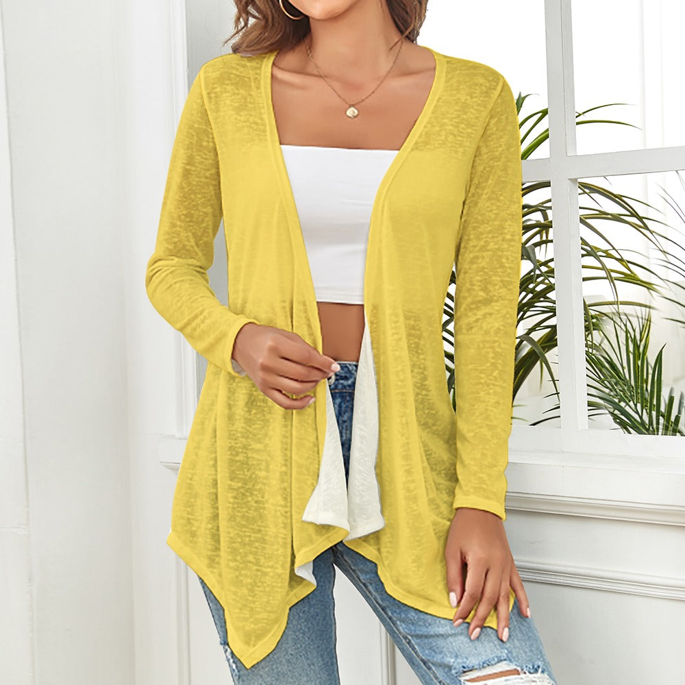 SANDBAR Resort Cardi LISBON Lemon solid S-2XL cardigan