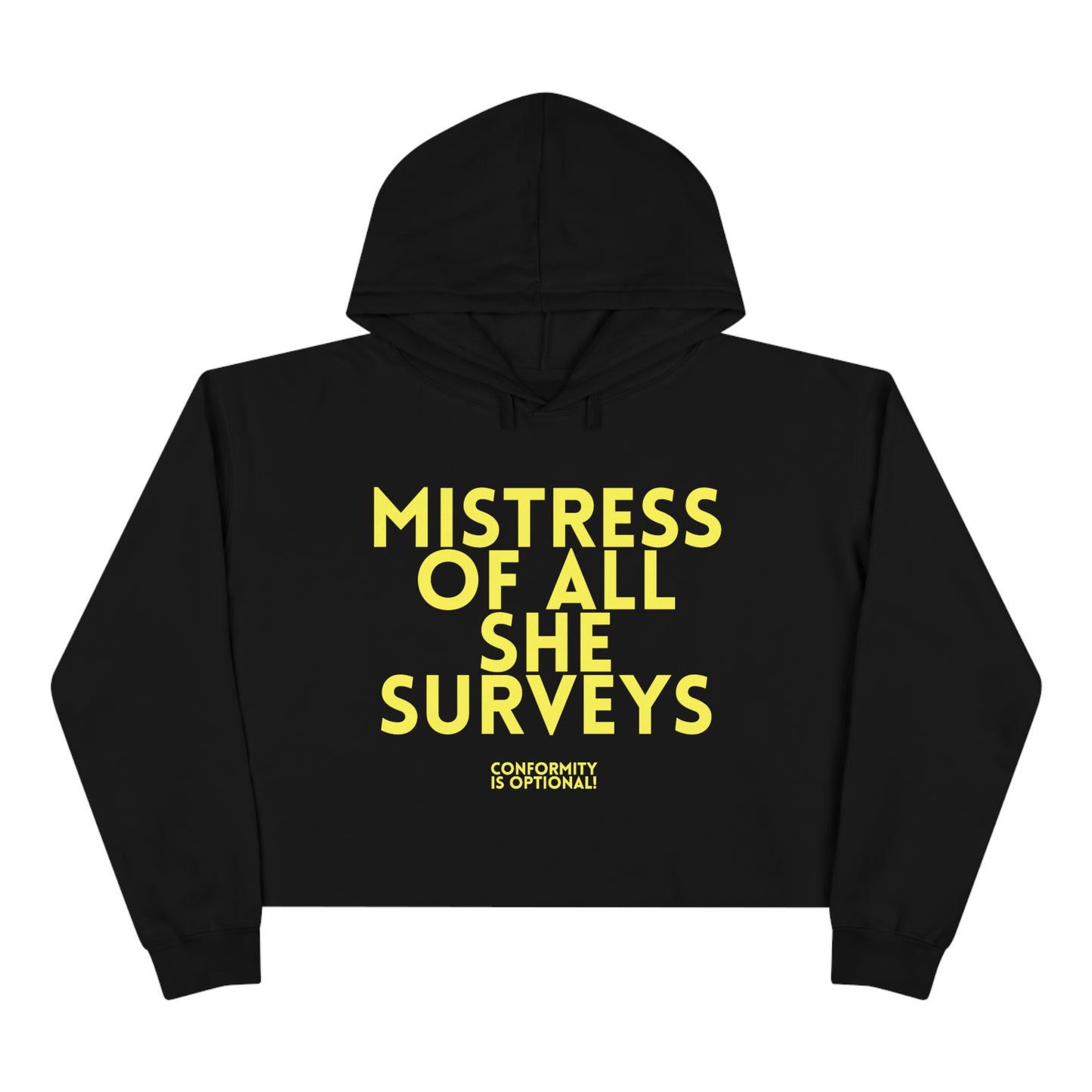 CROPD Hoodie MISTRESS yellow