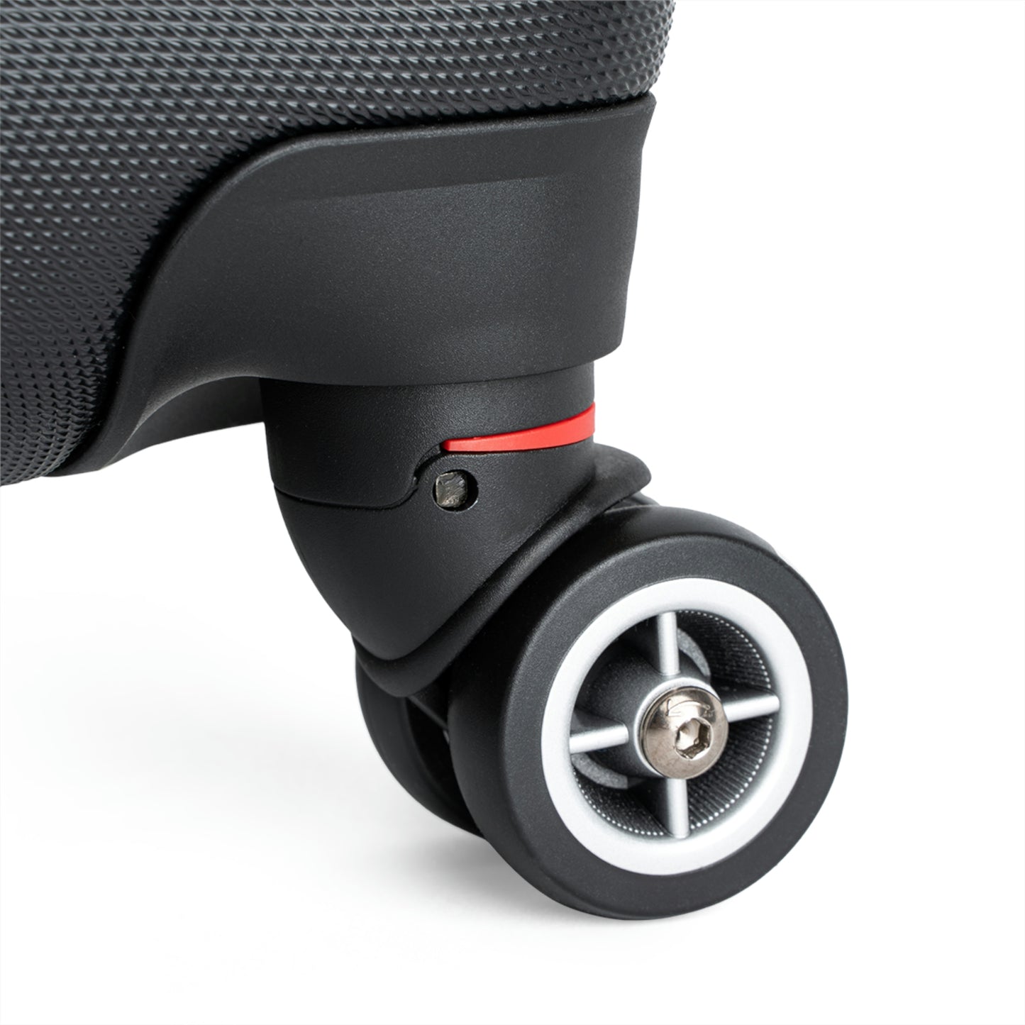 QUEST Suitcase features 4 tough 360 degree spinner wheels