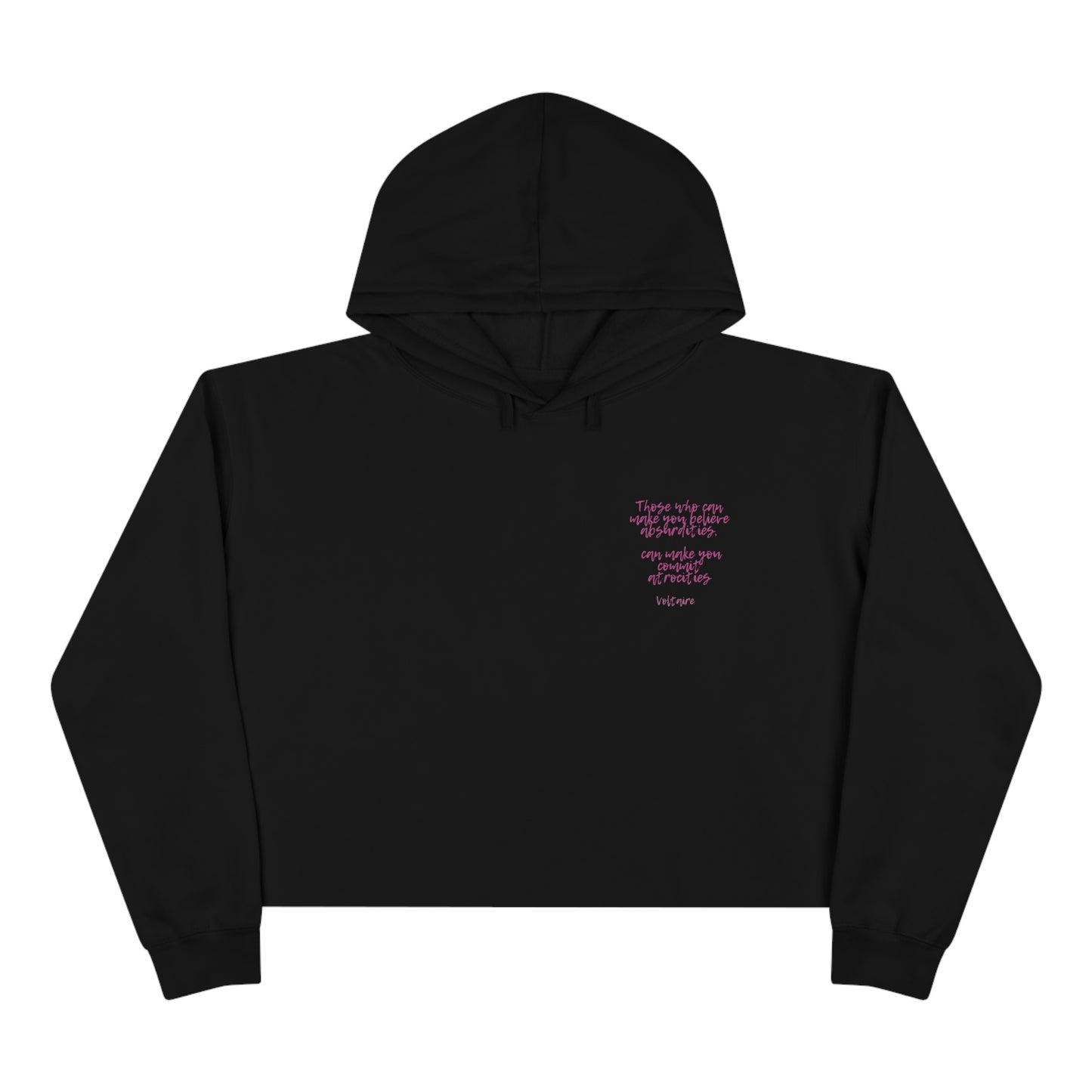 CROPD Hoodie VOLTAIRE ABSURDITIES