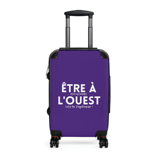 Wheeled small suitcase / Carry on luggage with a written reminder to live your dreams!