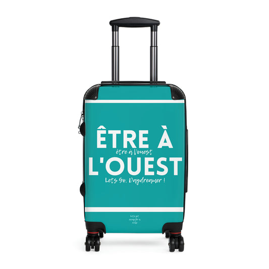 Wheeled small suitcase / Carry on luggage with a written reminder to live your dreams!