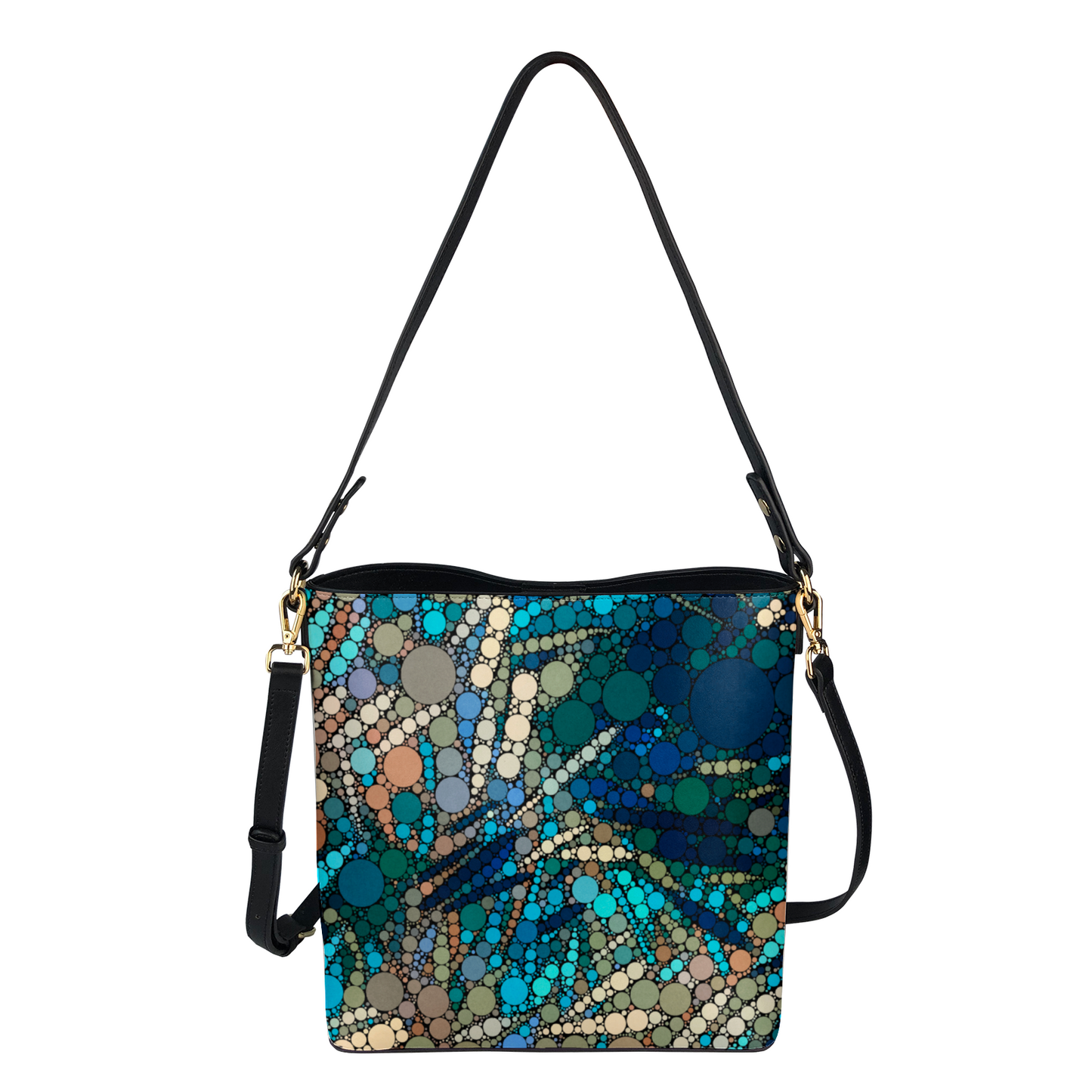 Shoulder bag with Van Gogh inspired patternr