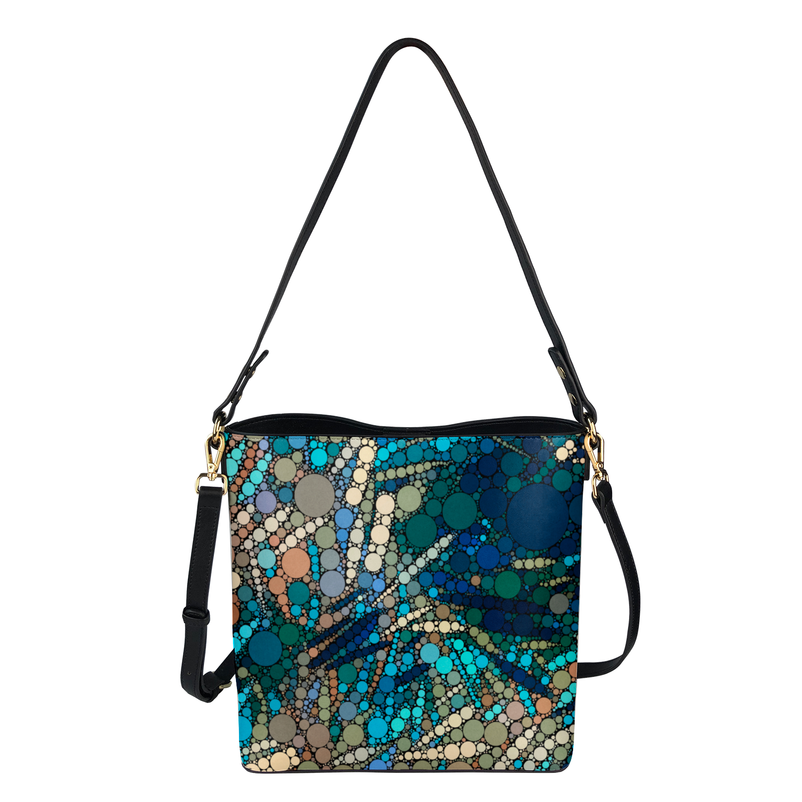 Shoulder bag with Van Gogh inspired patternr