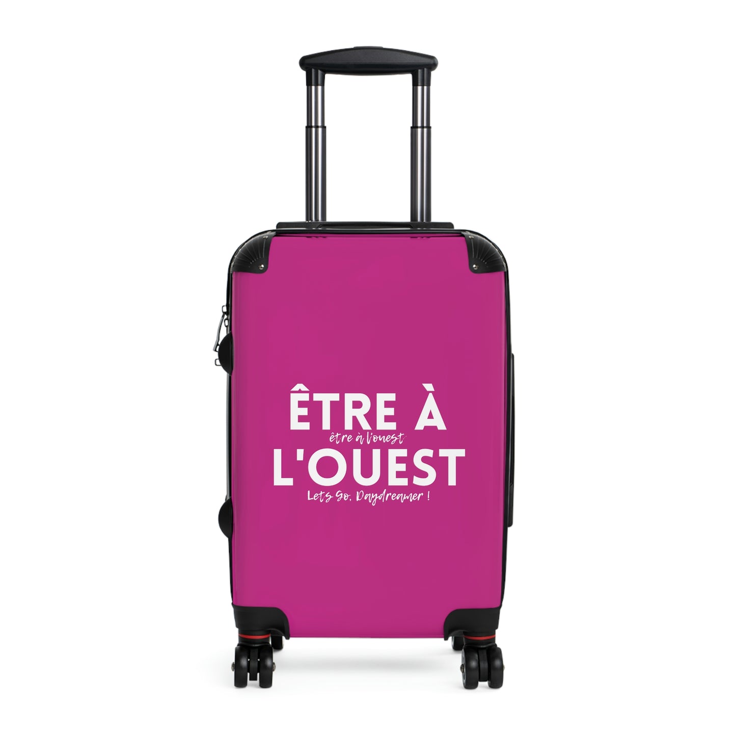 Wheeled small suitcase / Carry on luggage with a written reminder to live your dreams!