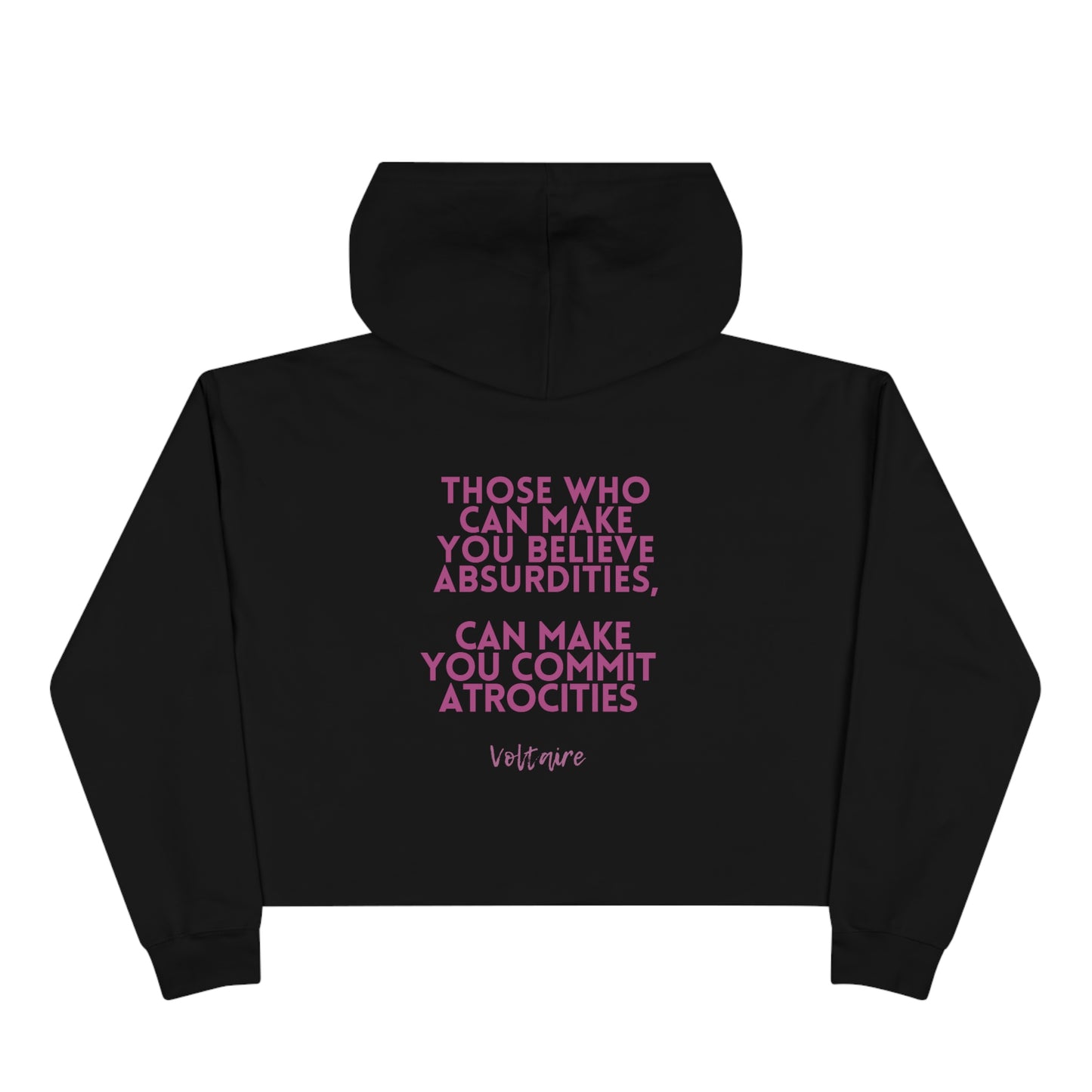 CROPD Hoodie VOLTAIRE ABSURDITIES