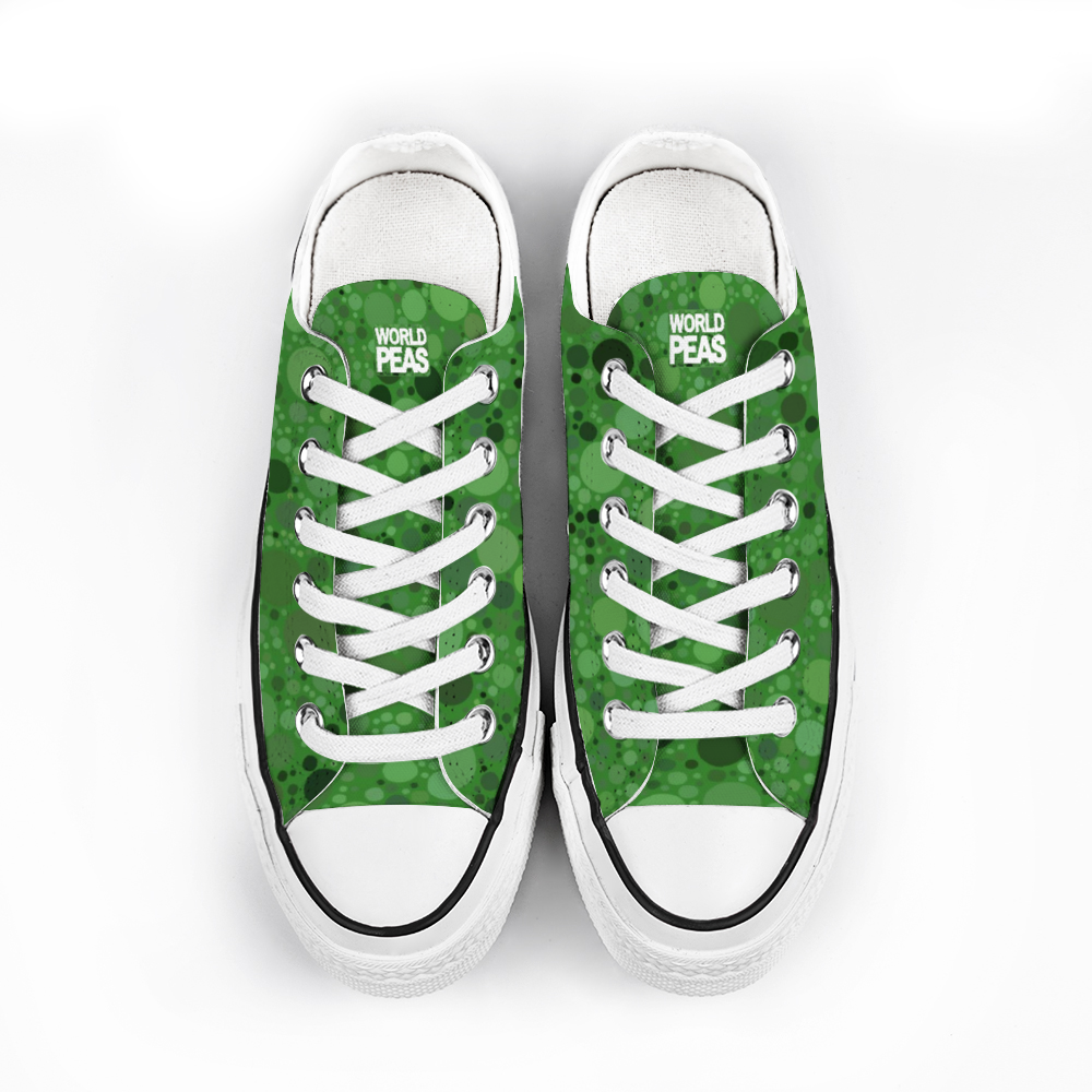 Top Cool sneakers with a pun - World Peas instead of World Peace