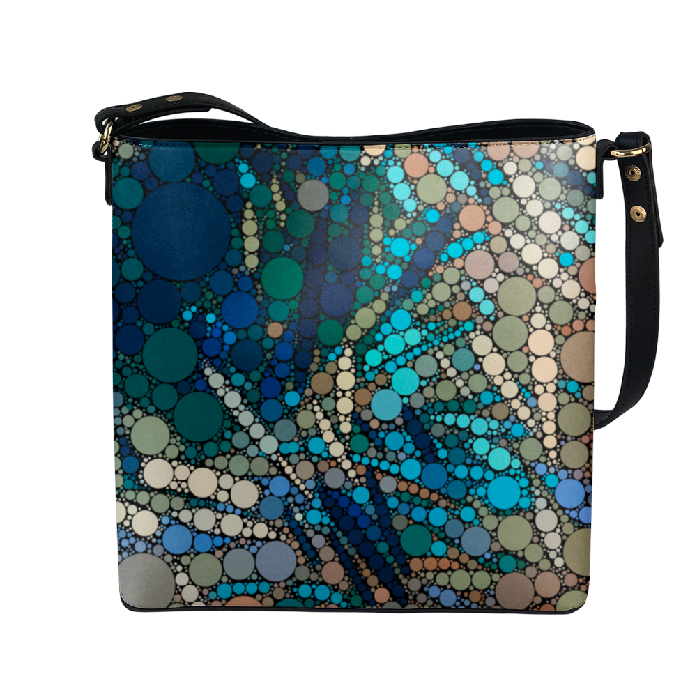 Shoulder bag with Van Gogh inspired patternr