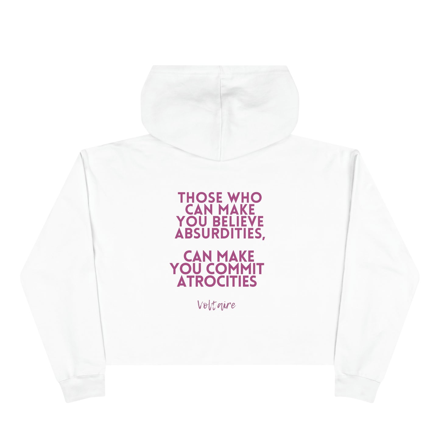 CROPD Hoodie VOLTAIRE ABSURDITIES