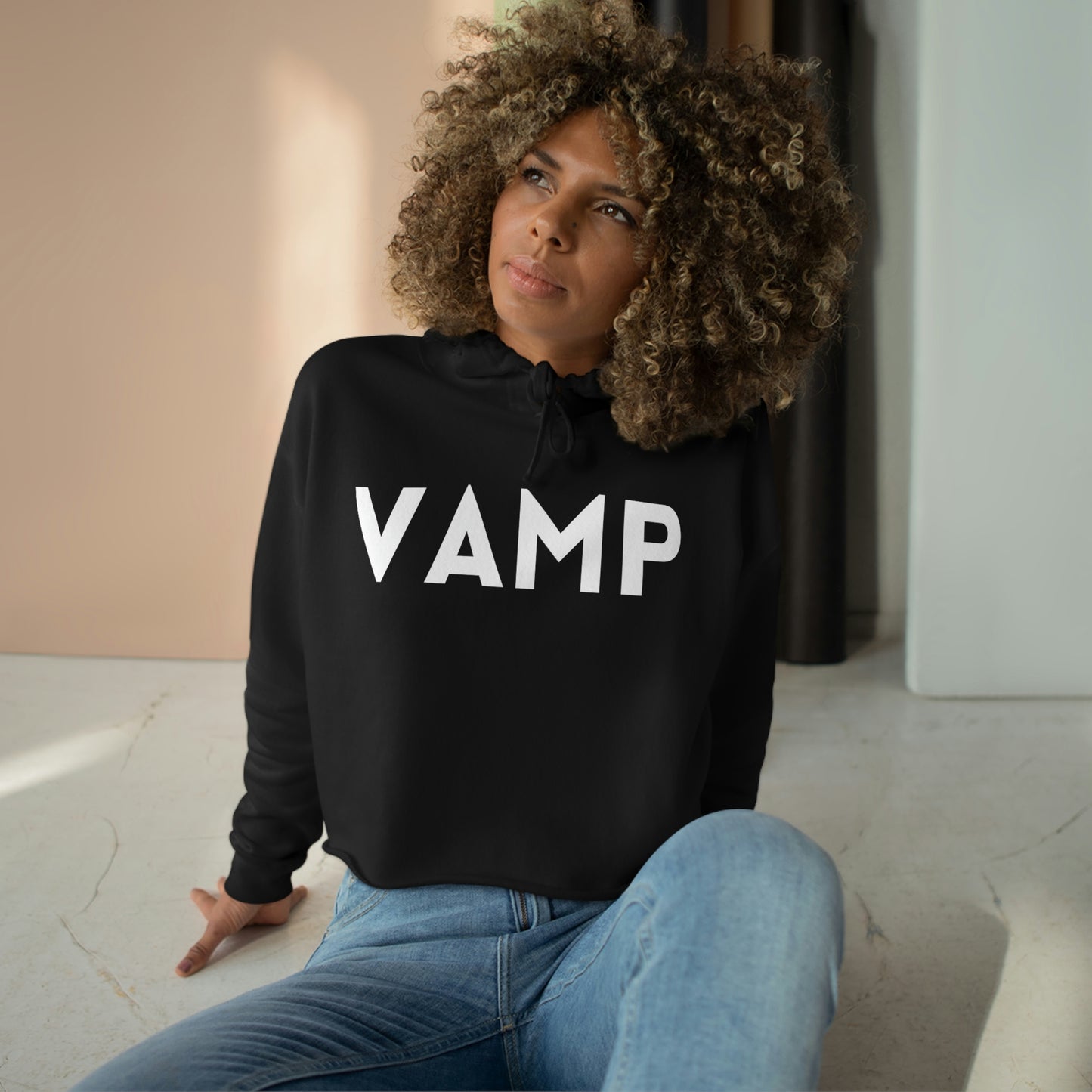 CROPD Hoodie VAMP MISTRESS white