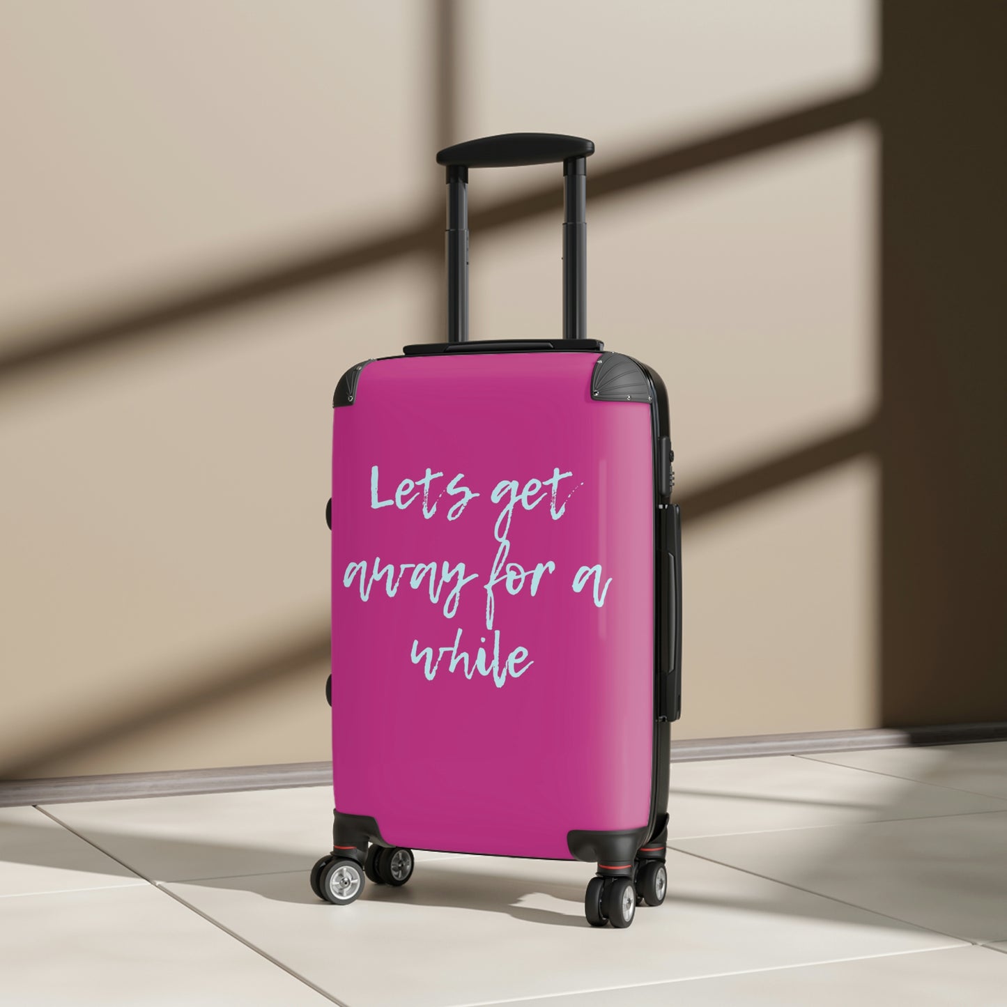 QUEST Suitcase Lets get away Pink