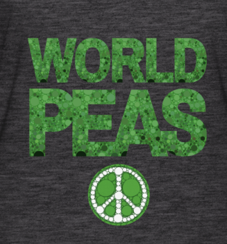 fun pun between world peace and world peas!