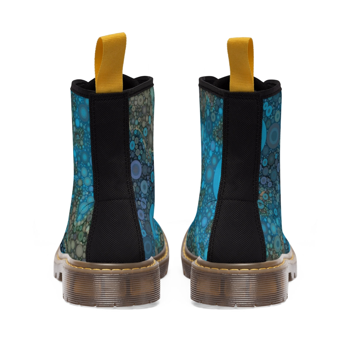 Back Festival boots with serene dot pattern over sides and back