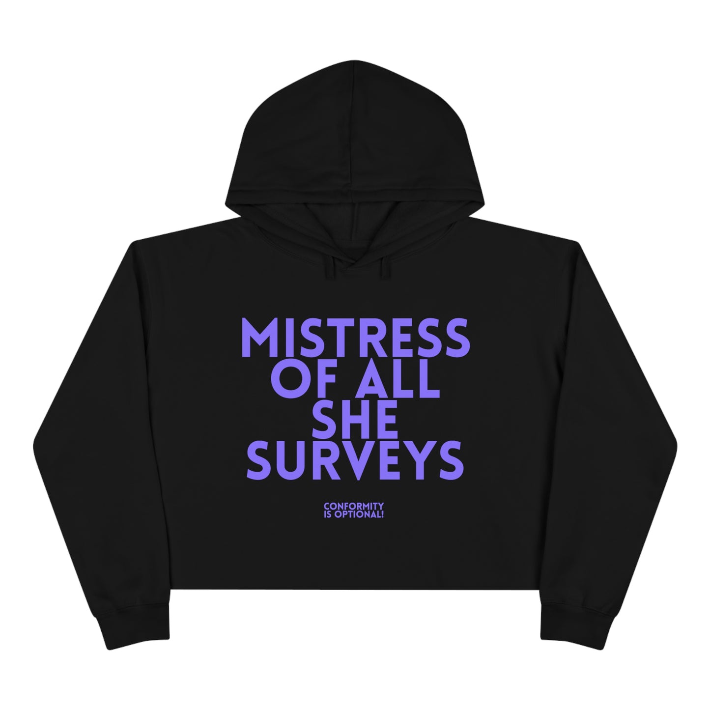 CROPD Hoodie MISTRESS jacaranda