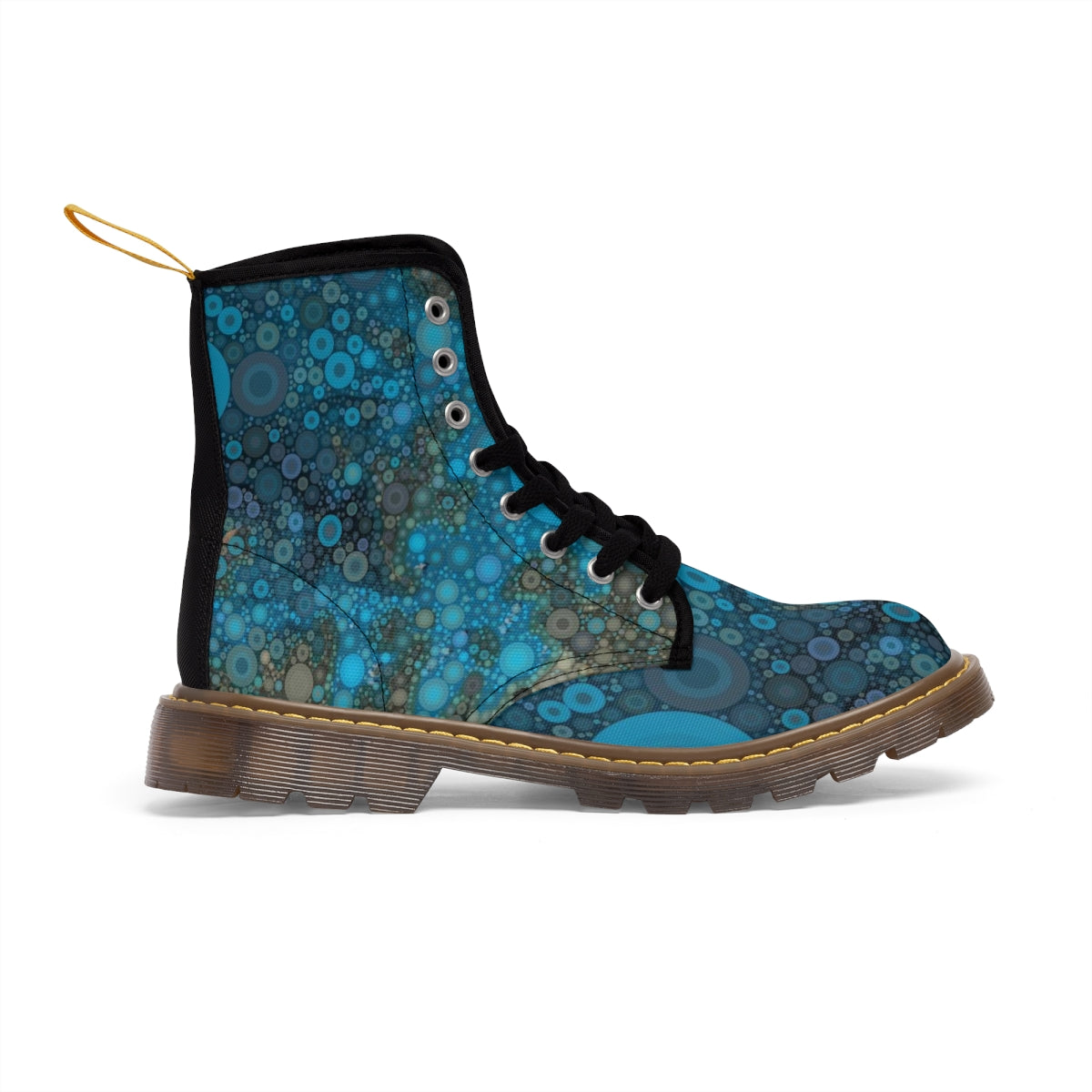 Festival boots with serene dot pattern over sides and back