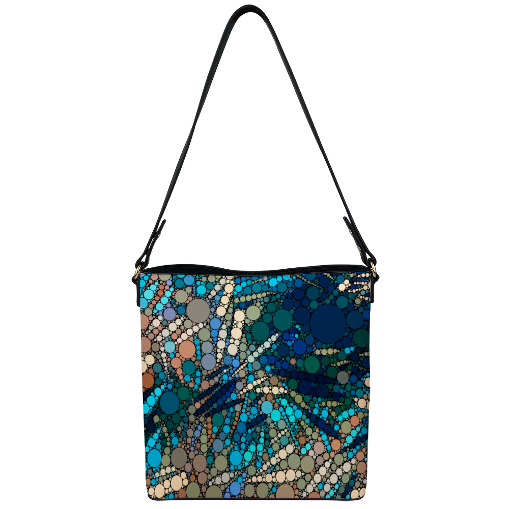 Shoulder bag with Van Gogh inspired patternr