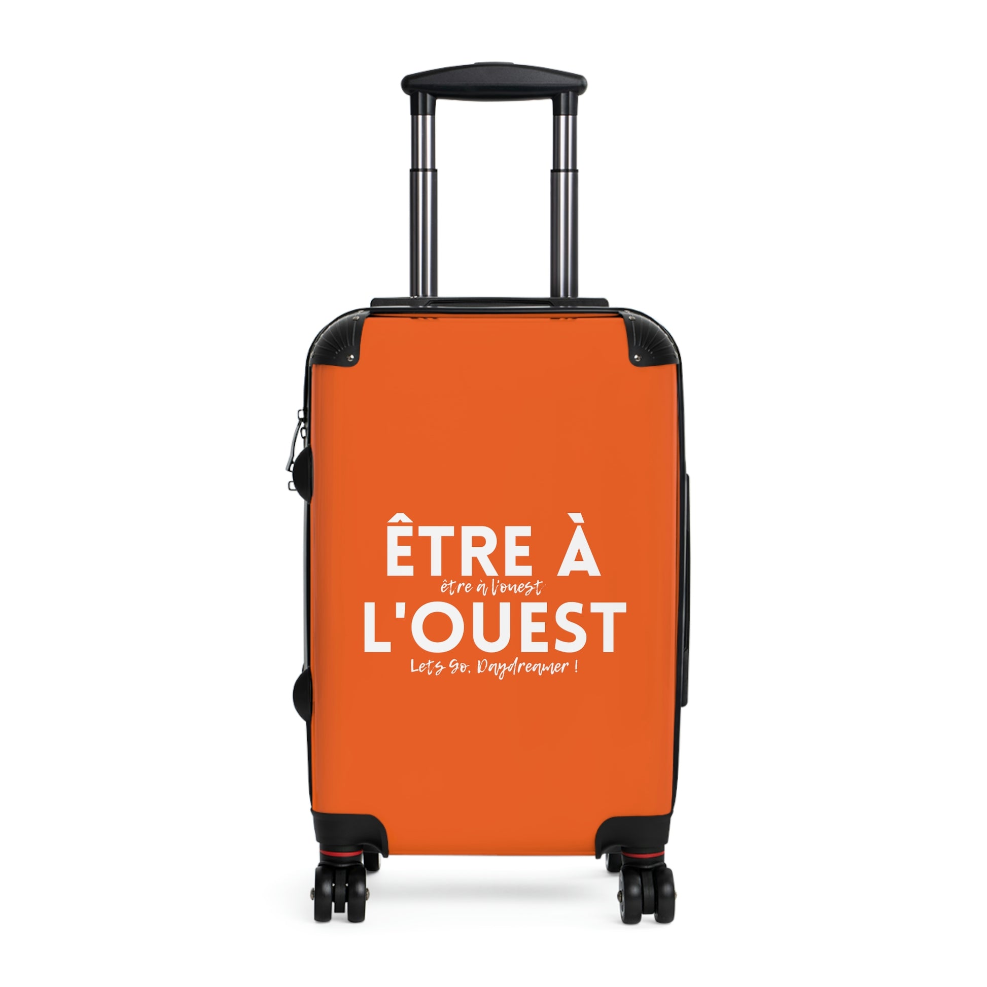 Wheeled small suitcase / Carry on luggage with a written reminder to live your dreams!