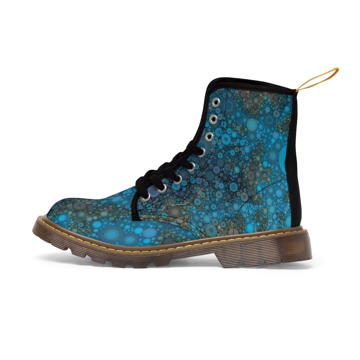 Festival boots with serene dot pattern over sides and back