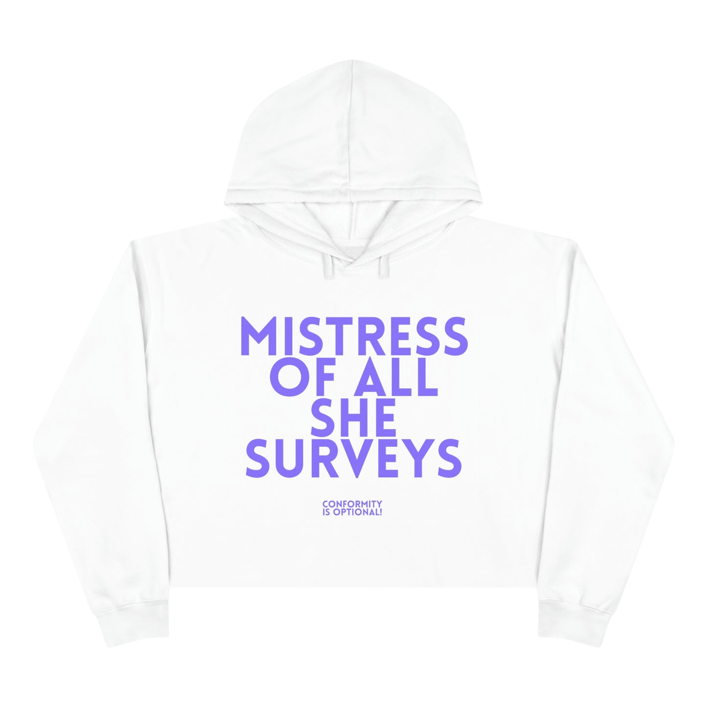 CROPD Hoodie MISTRESS jacaranda