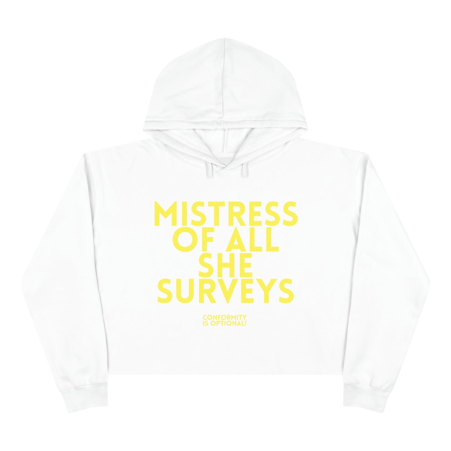 CROPD Hoodie MISTRESS yellow