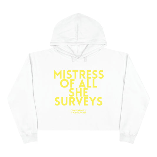 CROPD Hoodie MISTRESS yellow